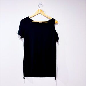REITMANS Black One-Shoulder Tunic Top | Minimalist Evening Wear‎ | Large